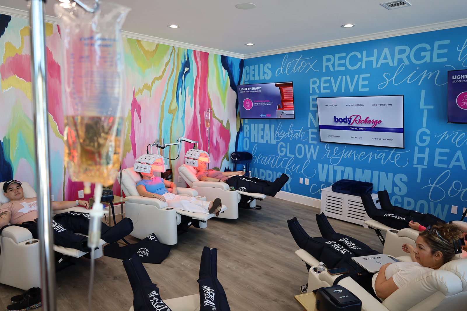 IV, compression, and light therapy at Body Recharge